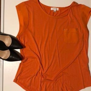 Calvin Klein orange blouse